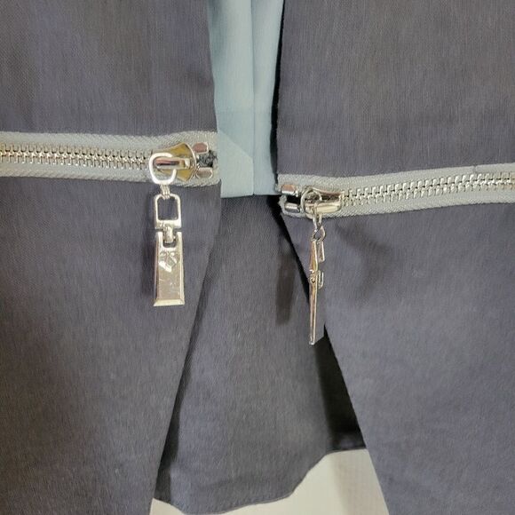 Against Nudity Montreal Linen Cotton Gray Jacket with Zipper Details - Picture 3 of 11